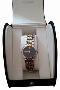 Movado Silver Gold Womens Two-tone Watch