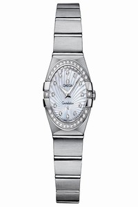 Omega White Mother Of Pearl Constellation 123.15.24.60.55.002 24mm (8623) Watch