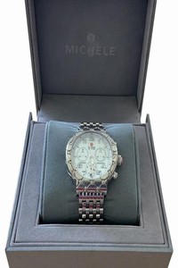 Michele Stainless Steel with 51 Diamonds Around Face Stainless-steel-case-luxury-michele-wristwatches Watch
