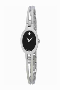 Movado Black/Silver Amorosa Diamond 0607154 Watch