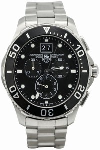 TAG Heuer Black/ Steel Aquaracer Chronograph 300m Can1010.ba0821 Watch