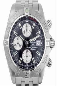Breitling Galactic Chronograph 2 Mens Black Dial A131b19ps Watch