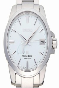Seiko Grand Spring Drive Mens Sbga015 (9r65-0ag0) Stainless Steel Light Blue Dial Watch