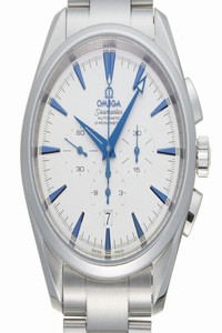 Omega Seamaster Aqua Terra Chronograph Mens 2512.30 Stainless Steel White Dial Watch