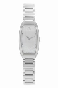 Movado Steel Concerto White Mother Pearl Dial Quartz Ladies 0606547 Watch