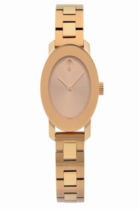 Movado Rose Gold Tone Steel 30mm Quartz Ladies 3600435 Watch