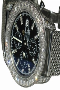 Breitling Superocean Heritage Ii Steel Chronograph Diamonds Watch