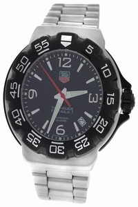 TAG Heuer Silver Mens Formula 1 Wac1110-0 Steel Date Quartz 42mm Watch