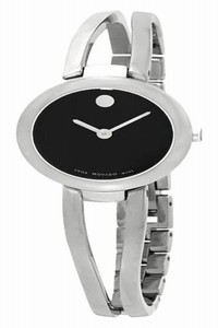 Movado Black/Silver Womens Amorosa Dial 0607131 Watch