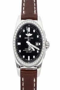 Breitling Black Diamonds Stainless Steel Galactic A7234853/Be50 Womens Wristwatch 29 Mm Watch