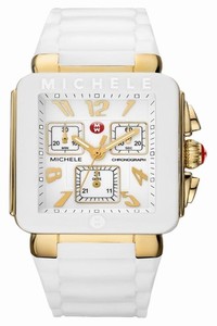 Michele White Jelly Park Bean Silicone Womens Mww06l000013 Watch