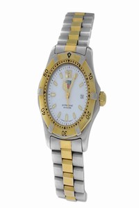 TAG Heuer Yellow Gold Silver Ladies Professional Wk1320 Steel Date Quartz Watch