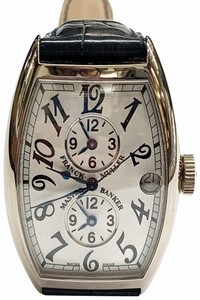Franck Muller Like New Condition Master Of Complications 18 Karat White Gold with Leather Strap Wristwatch Watch