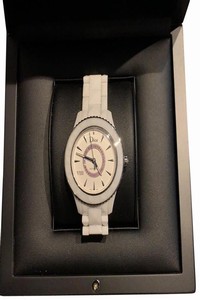 Dior White Ceramic with Pink Sapphires Watch