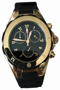 Michele Black Jelly Tahitian Bean Watch