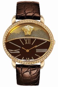 Versace Gold Tone Steel New Krios 93q80bd598 S497 Floating Spheres 38mm Watch