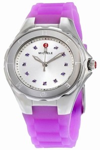Michele Purple Jelly Tahitian Petie Bean Topaz Dial Watch