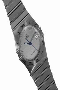 Omega Silver Constellation Mens Bracelet Quartz Date 35mm - Brushed Watch