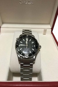 Omega Stainless Steel/Black Seamaster Professional Watch