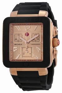 Michele Black Jelly Bean Rose Gold Womens Mww06l000031 Watch