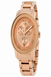 Movado Rose Gold Stainless Steel Chronograph 3600219 Watch