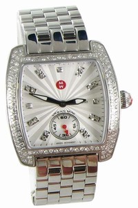 Michele Silver Mini Urban Diamond Bezel and Dial Steel Mww02a000508 Watch