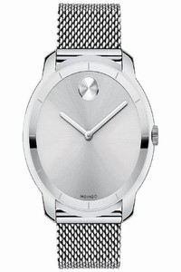 Movado Sliver Bold Dial Stainless Steel Mesh Mens 3600260 Watch