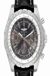 Breitling Grey Bentley Dial Chronograph Steel Mens A25362 Watch