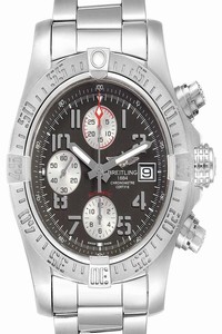 Breitling Gray Super Avenger Tungsten Dial A13381 Papers Watch