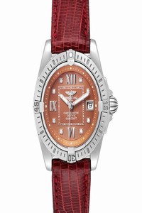 Breitling Bronze Box Windrider Cockpit Diamond Dial Ladies A71356 Paper Watch