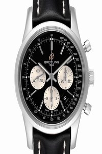 Breitling Black Box Transocean Chronograph Le Mens Ab0151 Papers Watch