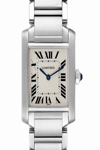 Cartier Silver Tank Francaise Midsize Dial Steel Ladies Wsta0005 Watch