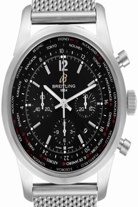 Breitling Black Box Transocean Chronograph Dial Steel Ab0510 Watch