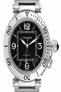 Cartier Black Box Pasha Seatimer Dial Mens W31077m7 Watch