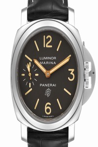Panerai Brown Luminor Acciaio Logo Tropical Dial 44mm Pam00632 Watch