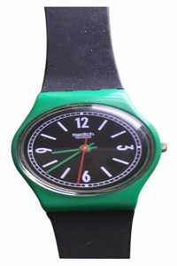 Swatch Black/Green Collectible Watch