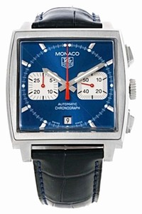 TAG Heuer Caw2111 Blue Monaco Chronograph Mens Watch
