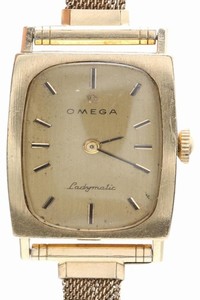 Omega Gold Vintage Ladymatic Ladies 14k Watch
