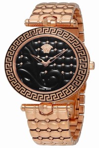 Versace Rose Gold Tone Vk7250015 Womens Vanitas Quartz Watch