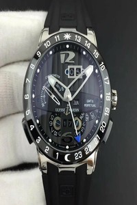 Executive El Toro SS TWA 1:1 Best Edition Black Dial on Black Rubber Strap Asian UN-32