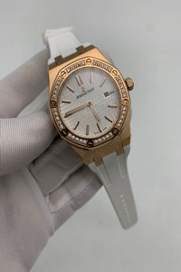Audemars Piguet Royal Oak 38mm Black White Rubber Strap