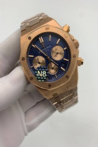 Audemars Piguet Royal Oak Chrono Gold Blue Dial Gold