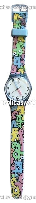 Swatch Multicolor Matthew Langille Snuggle Bunch Watch Swatch Multicolor Matthew Langille Snuggle Bunch Watch