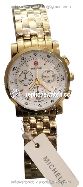 Michele Mw01c00a9001 Gold Sport Sail Womens Watch Michele Mw01c00a9001 Gold Sport Sail Womens Watch