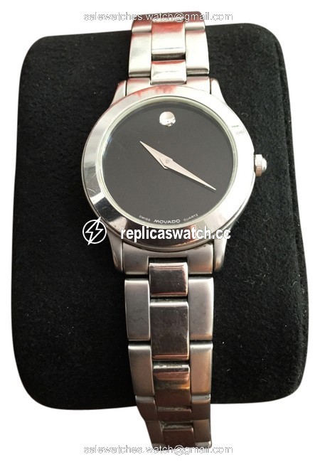 Movado Stainless Steel/Blk Dial Museum Ladies 28mm 84 D1 822.2 Watch Movado Stainless Steel/Blk Dial Museum Ladies 28mm 84 D1 822.2 Watch