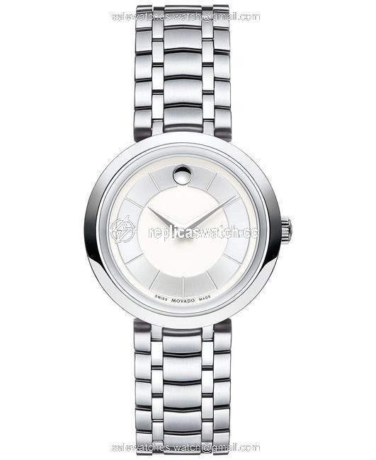 Movado Stainless Steel Womens Swiss 1881 Quartz Bracelet 28mm Watch Movado Stainless Steel Womens Swiss 1881 Quartz Bracelet 28mm Watch