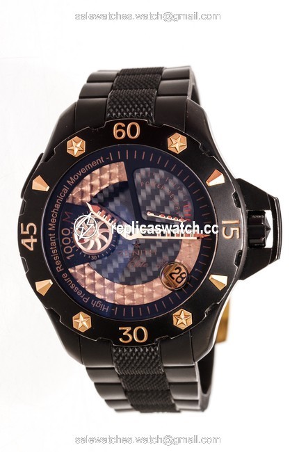 Zenith Black & Rose Gold Defy Xtreme Chronograph Power Reserve 501215 Watch Zenith Black & Rose Gold Defy Xtreme Chronograph Power Reserve 501215 Watch