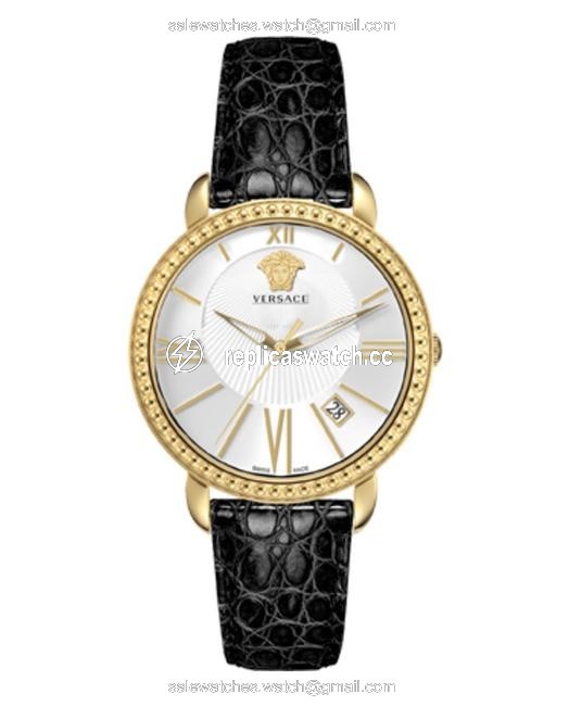 Versace Black/Gold 38mm Vm6020014 Womens Watch Versace Black/Gold 38mm Vm6020014 Womens Watch