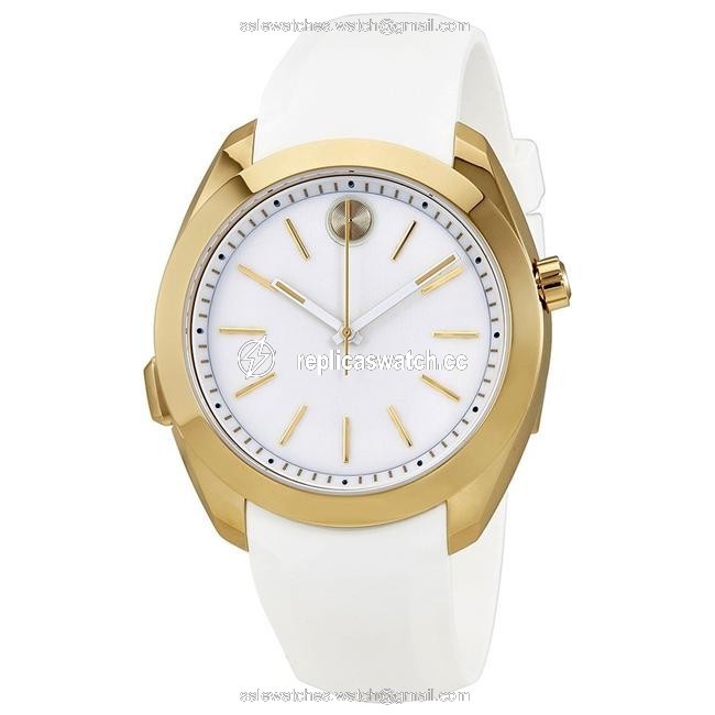Movado White/Gold 3660006 Bluetooth Unisex Watch Movado White/Gold 3660006 Bluetooth Unisex Watch