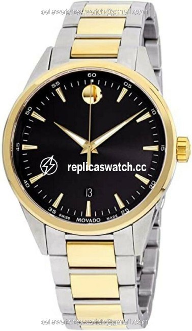 Movado Gold/Silver 0607245 Mens Stratus Two Tone Watch Movado Gold/Silver 0607245 Mens Stratus Two Tone Watch